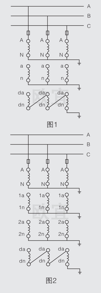 JDZXW-35电压互感器接线图