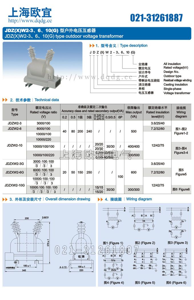 技术参数及结构尺寸图