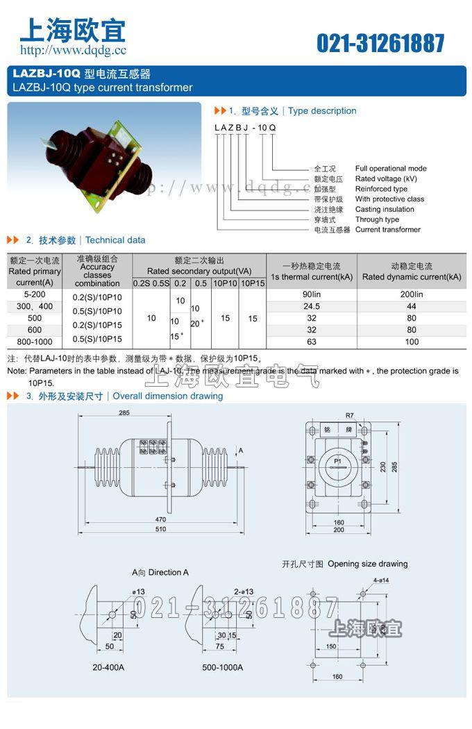技术参数及结构尺寸图