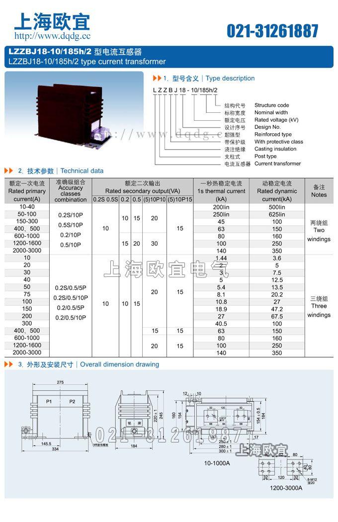 技术参数及结构尺寸图